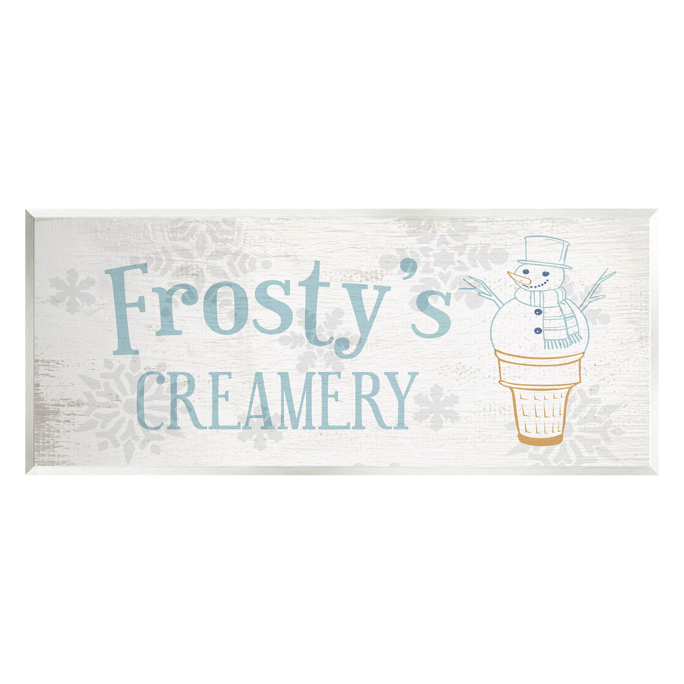 Frosty's Creamery Winter Ice Cream Holiday Graphic Art Unframed Art Print Wall Art -New