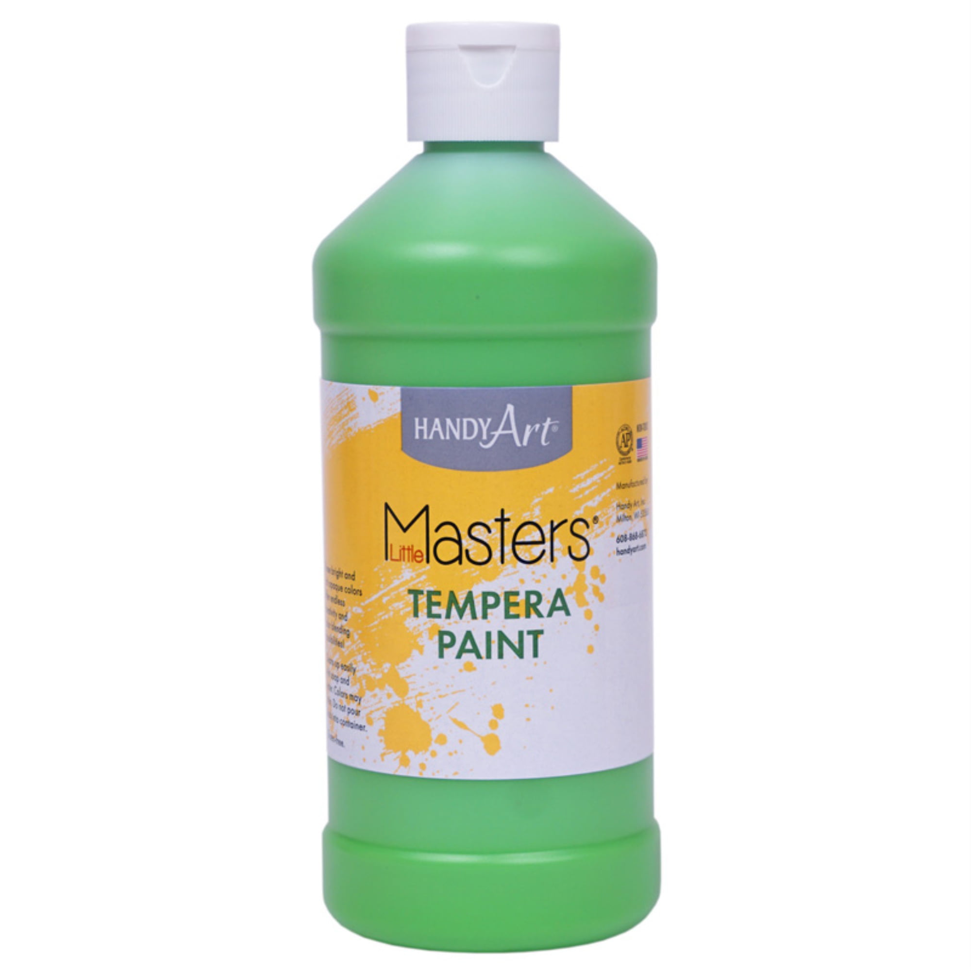 Little Masters Tempera Paint, Light Green, 16 oz. | Bundle of 5 -New